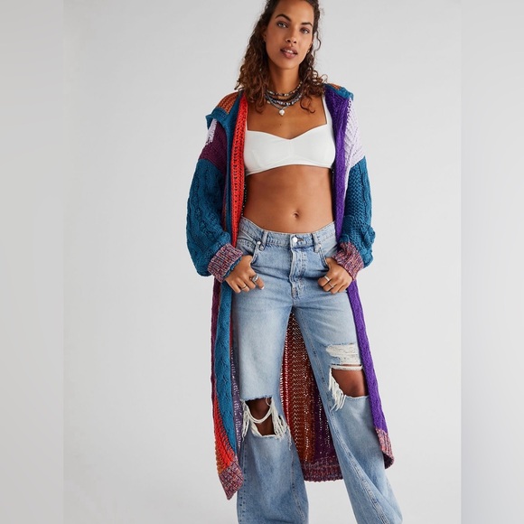 Rare Free People Hearts on Fire Cardi - Picture 2 of 5